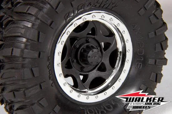 Axial 1.9 Walker Evans Wheels - Chrome/Black (2) — image 3 of 4
