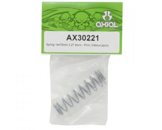 Axial Spring 14x70mm 3.27 lbs/in - Firm (Yellow) (2) — image 2 of 3