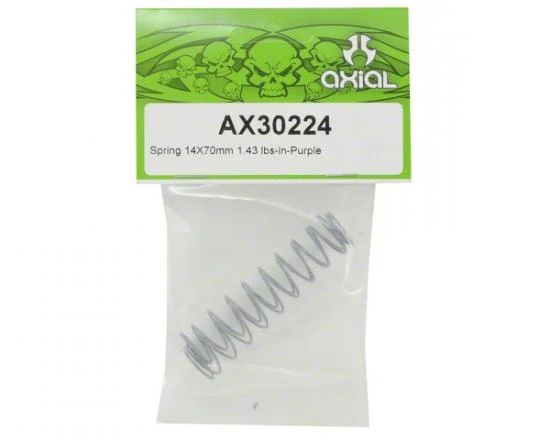 Axial Spring 14x70mm 1.43 lbs/in - Purple (2) &mdash; image 2 of 3