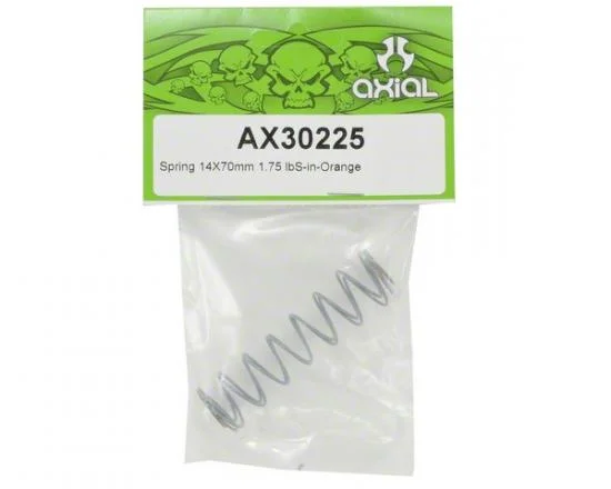 Axial Spring 14x70mm 1.75 lbs/in - Orange (2) &mdash; image 2 of 3