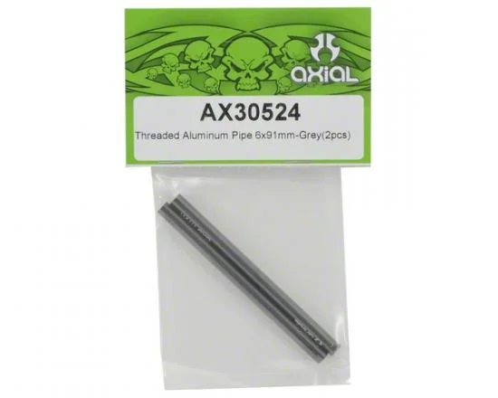 Axial Threaded Aluminium Pipe 6x91mm - Grey (2) &mdash; image 2 of 3