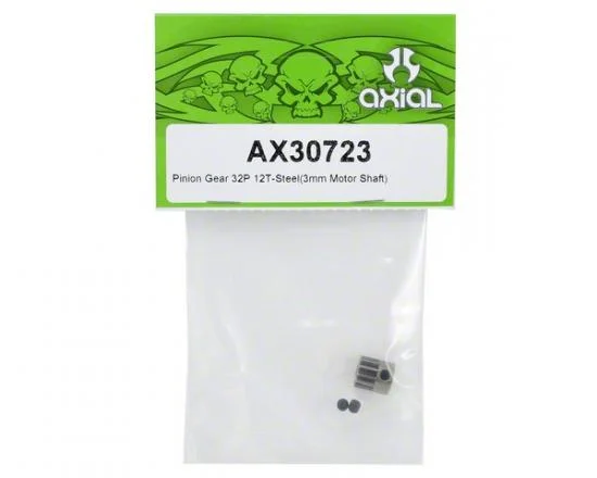 Axial Pinion Gear 32P 12T - Steel (3mm Motor Shaft) &mdash; image 2 of 3
