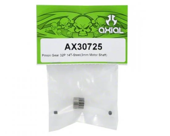 Axial Pinion Gear 32P 14T - Steel (3mm Motor Shaft) &mdash; image 2 of 3