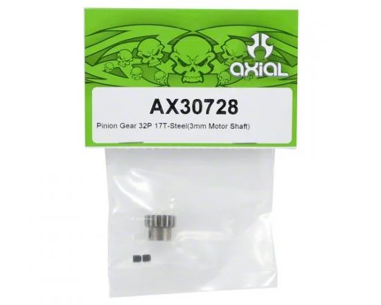 Axial Pinion Gear 32P 17T - Steel (3mm Motor Shaft) &mdash; image 2 of 3