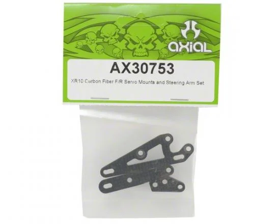 Axial XR10 Carbon Fiber F/R Servo Mounts and Steering Arm Set (2) — image 2 of 2