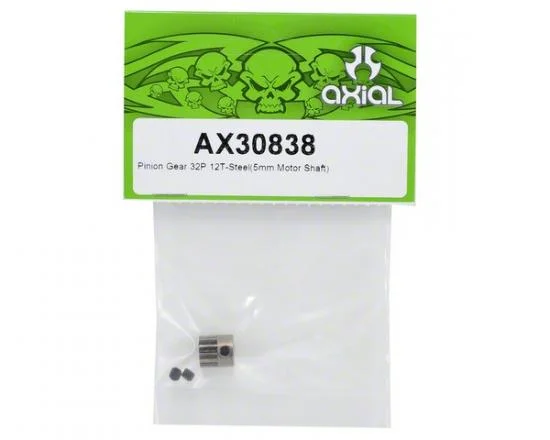Axial Pinion Gear 32P 12T - Steel (5mm Motor Shaft) — image 2 of 3
