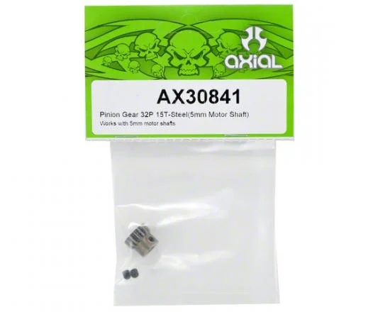 Axial Pinion Gear 32P 15T - Steel (5mm Motor Shaft) — image 2 of 3
