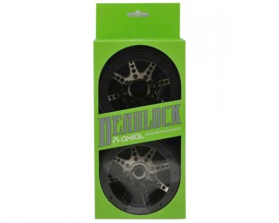 Axial 8 Spoke Beadlock Wheels (Black Chrome) — image 2 of 2