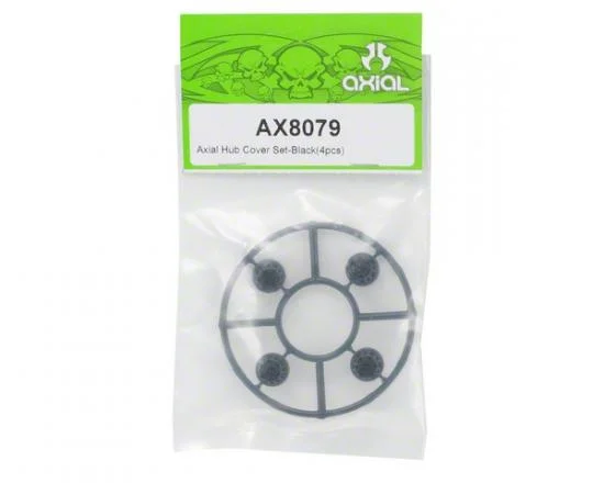 Axial Hub Cover Set - Black (4) &mdash; image 2 of 3