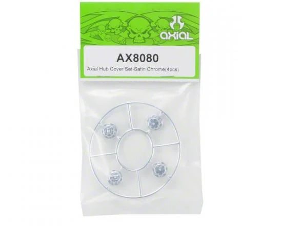 Axial Hub Cover Set - Satin Chrome (4) &mdash; image 2 of 3
