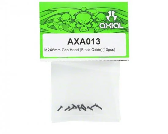 Axial M2x6mm Cap Head (Black) (10) — image 2 of 3