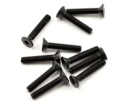 Axial M3x16mm Hex Socket Flat Head (Black) (10) — image 1 of 3