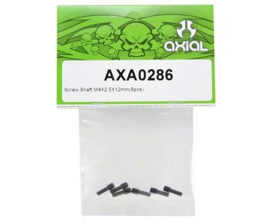 Axial Screw Shaft M4x2.5x12mm (6pcs) — image 2 of 3