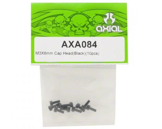 Axial M3x8mm Cap Head (Black Oxide)(10) &mdash; image 2 of 3