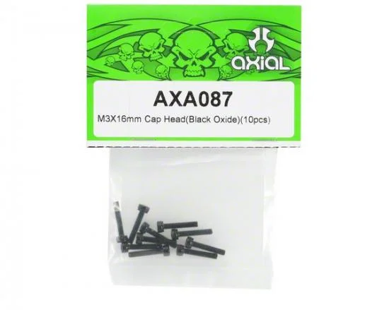 Axial M3x16mm Cap Head (Black) (6pcs) — image 2 of 3