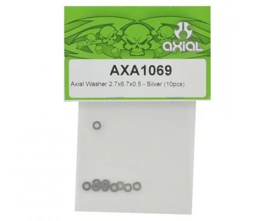 Axial Washer 2.7x6.7x0.5mm - Silver (10) &mdash; image 2 of 3