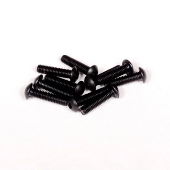 Axial Hex Socket Button Head M3X12mm Black (6) — image 1 of 2