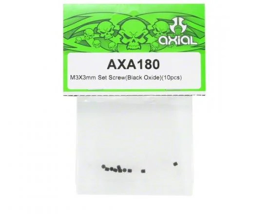 Axial M3x3mm Set Screw (Black) (10) — image 2 of 3
