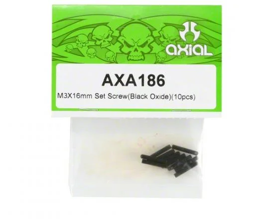 Axial M3x16mm Set Screw (Black) (10) — image 2 of 3