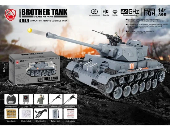 Brother RC Tank 1:18 German Panther III Grey — image 14 of 19