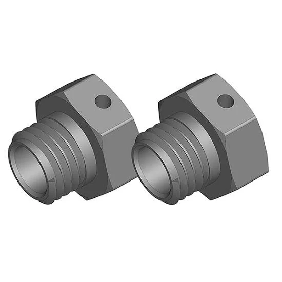 Corally Wheel Hex Adapter - Wide RTR - Aluminium - 2 Pcs &mdash; image 2 of 3