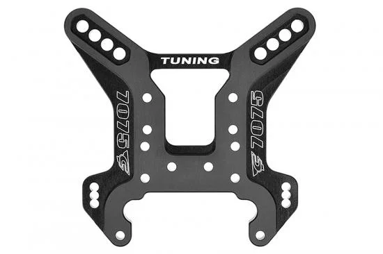 Corally Shock Tower Rear Swiss 7075 T6 5mm Hard Black — image 2 of 3