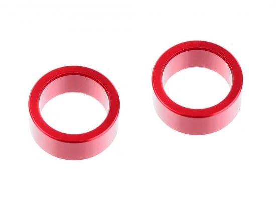 Corally HDA Suspension Arm Ins Ert Inner Aluminium Red 2 Pcs &mdash; image 2 of 3