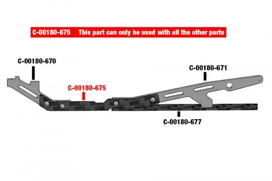 Corally Chassis Stiffener XTR Centre Graphite 3mm — image 2 of 2