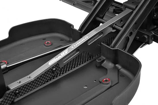 Corally Chassis Brace XTR Rear Aluminium - Titanium — image 3 of 3