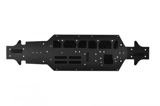 Corally Chassis Lwb Swiss 7075 T6 3mm Hard Black — image 2 of 5