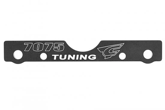 Corally Suspension Arm Mount Fr Swiss 7075 T6 3mm Hard BL. &mdash; image 2 of 2