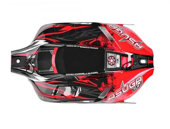 Corally Polycarbonate Body Asuga Xlr Painted Red Cut 1 PC — image 3 of 3