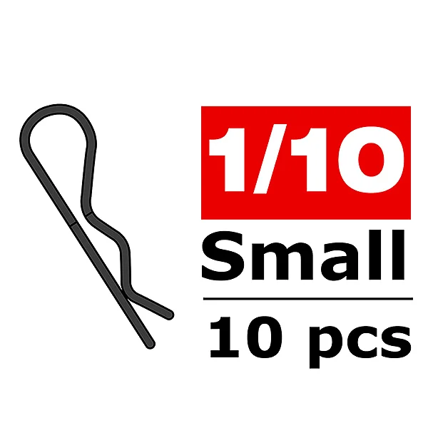 Corally Body Clips - 45 Bent - Small - Black - 10 PC — image 2 of 2