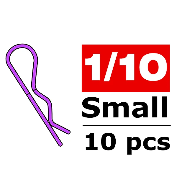 Corally Body Clips - 45 Bent - Small - Purple - 10 P — image 2 of 2