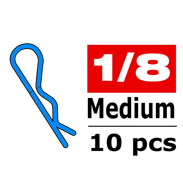 Corally Body Clips - 45 Bent - Medium - Blue - 10 PC — image 2 of 2