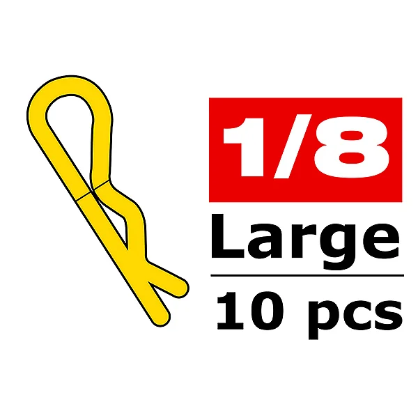 Corally Body Clips - 45 Bent - Large - Gold - 10 Pcs — image 2 of 2