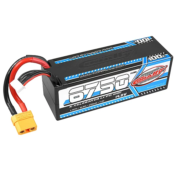 Corally X-Celerated 100 C Lipo Battery - 6750 Mah - 14 &mdash; image 2 of 2