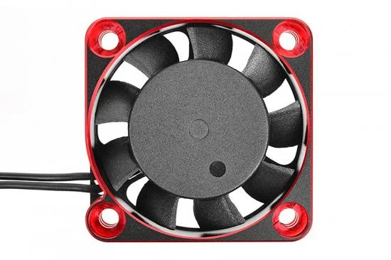 Corally Ultra High Speed Alloy Cooling Fan - 40mm 6-8.4V - Black/Red — image 2 of 4