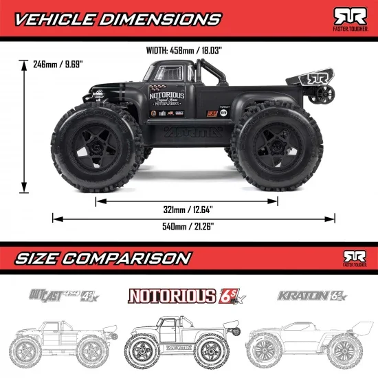 Arrma Notorious 6S V6 — image 9 of 21