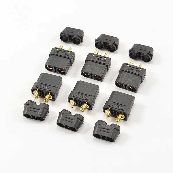 eTronix Centro XT90 Black Female Connectors (6Pc)