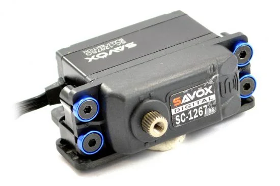 Centro Aluminium Servo Mount Collars (4) - Blue — image 3 of 4