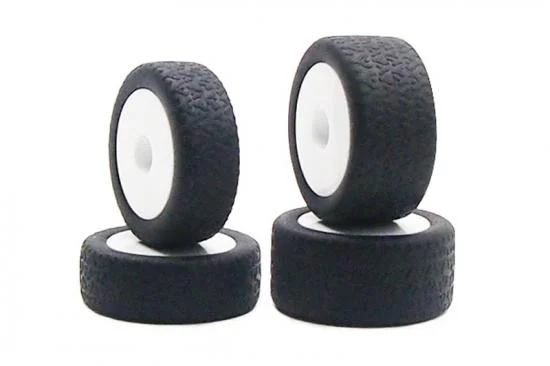 Carisma GT24B White Wheels/ Tyres Mounted — image 2 of 2