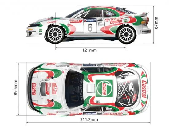 Carisma GT24 Toyota Celica GT-Four WRC Clear Body Set — image 2 of 3
