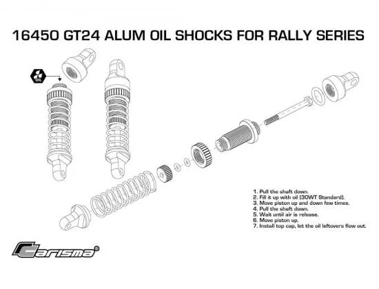 Carisma GT24 Rally Aluminium Oil Adjustable Shock Set 4Pcs — image 7 of 7
