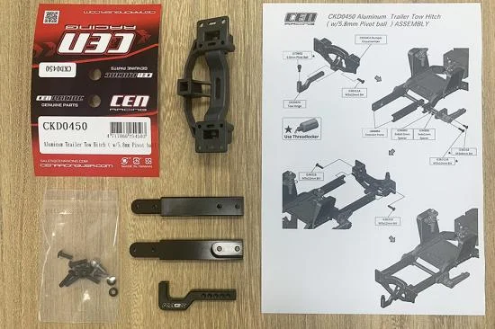 CEN Aluminium Tow Hitch Set W/5.8mm Pivot Ball — image 2 of 3