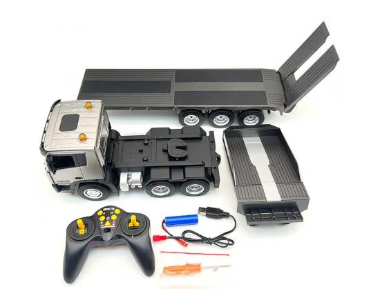 HuiNa 1:24 9ch RC Truck and Platform Trailer — image 3 of 6