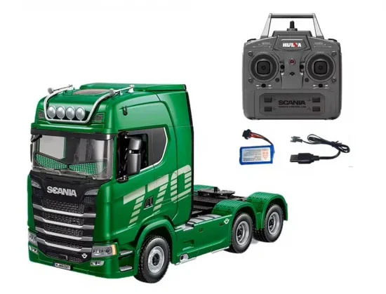 HuiNa Scania 770S RC Haulage Truck RTR - Green — image 1 of 11
