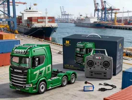 HuiNa Scania 770S RC Haulage Truck RTR - Green — image 10 of 11