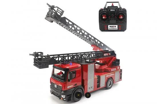 HuiNa 1:14 Fire Truck With Ladder And Hose &mdash; image 2 of 7