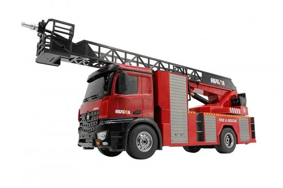 HuiNa 1:14 Fire Truck With Ladder And Hose &mdash; image 3 of 7